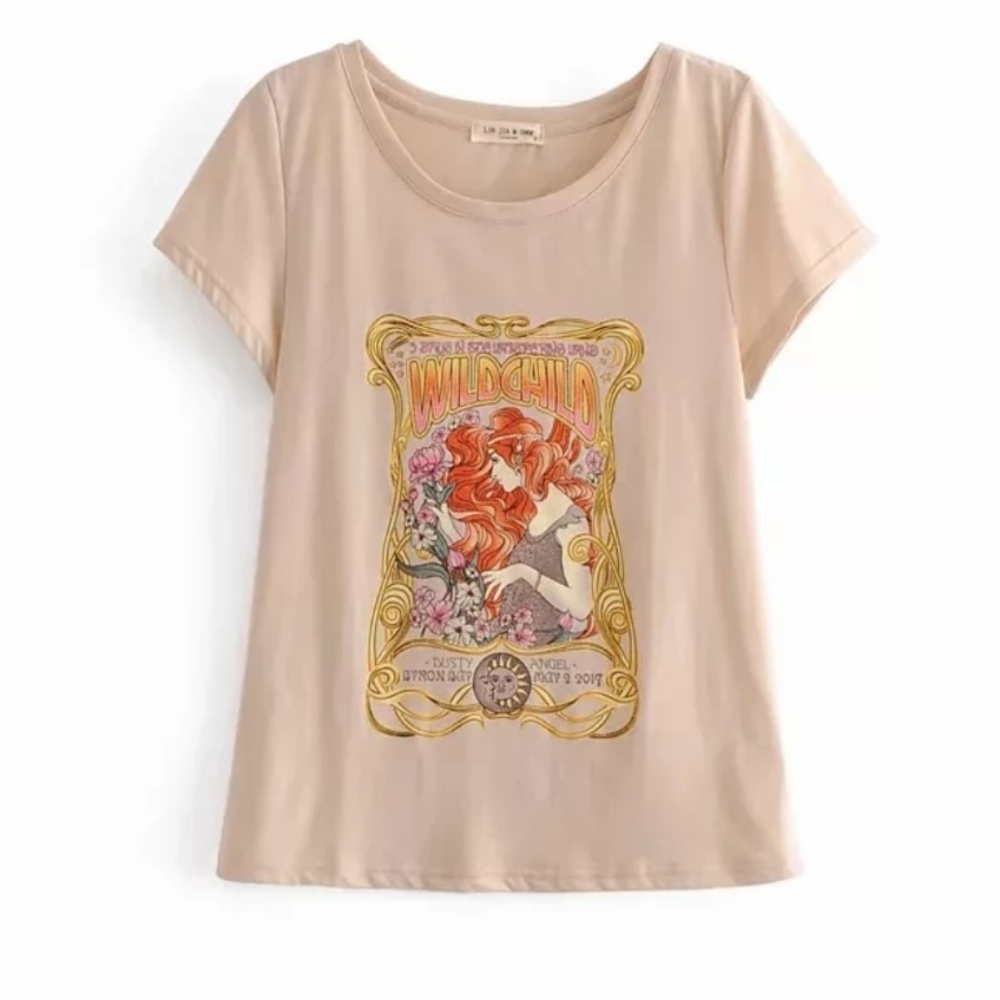 One Left!🔹Boho Wild Child Tee. ⭐⭐⭐⭐⭐ - Picture 6 of 8